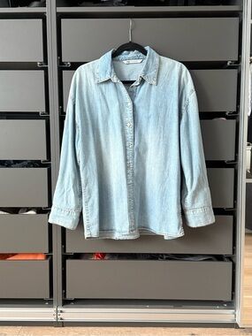 ZARA Light Blue Denim Shirt